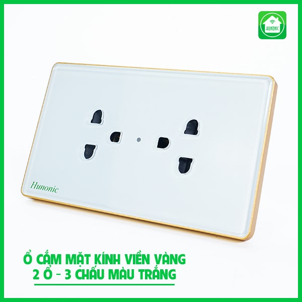 ổ cắm 2 ổ - 3 chấu trắng-min